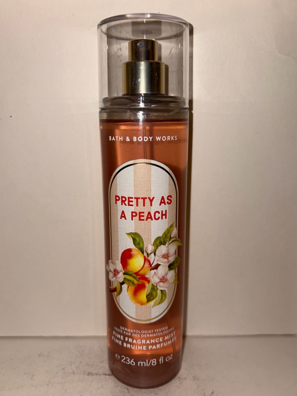 Bath & Body Works Pretty As A Peach Fragrance Mist 8oz Discontinued New
